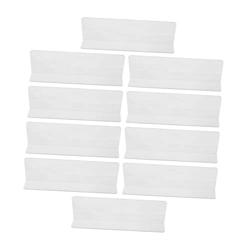 HOOTNEE 20stücke Kunststoff Regalteiler Transparent Organizer Teiler Schränke Separatoren Regal Kommode Platzsparend Trenner Für Supermarkt Regal von HOOTNEE
