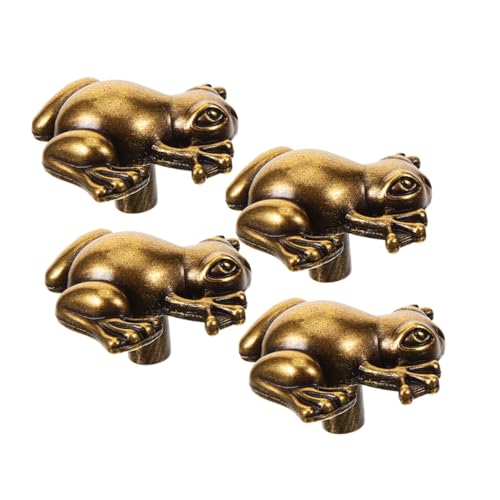 HOOTNEE 4 Stück Teiliges Vintage Metall Möbelgriff Frosch Form Schrankgriff für Kommoden und Kleiderschränke Robuste Zinklegierung Einfach zu Montieren Klassischer Retro Stil HOOTNEE 4 Stück Teiliges Vintage Metall Möbelgriff Frosch Form Schrankgriff für Kommoden und Kleiderschränke Robuste Zinklegierung Einfach zu Montieren Klassischer Retro Stil von HOOTNEE