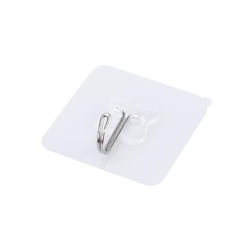 HOOTNEE 5 Stück Starke Transparente PVC Saugnapf haken Selbstklebend Robust und Vielseitig für Küche Bad Glatte Flächen Wie Glas Fliesen Edelstahl zur Organisation und Aufbewahrung von HOOTNEE
