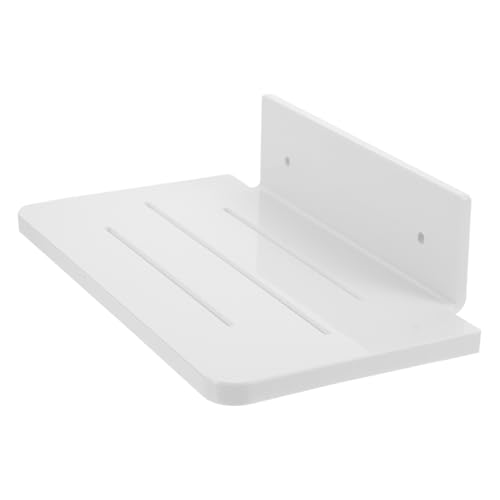 HOOTNEE Badezimmer Wandregal Weiß Punch Wandhängendes Ablagefach Aus Hochwertigem Abs Mit Platzsparendem Design Und Selbstklebender Montage Für Badezimmer Utensilien Organizer von HOOTNEE