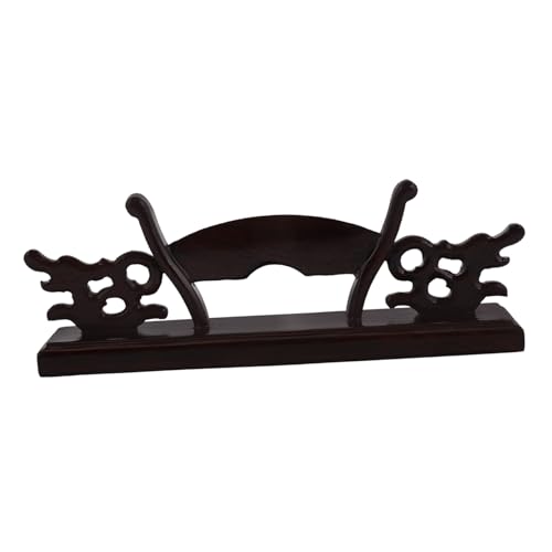 HOOTNEE Fächerständer aus Massivem Holz Stabiler Handfächer Halter Minimalistisches Design Mittelgroß für Faltfächer Stilvolle Aufbewahrung für Zuhause und Büro von HOOTNEE