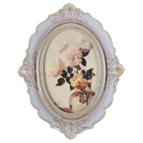 HOOTNEE Vintage Foto Rahmen Mit Dekorativem Design Antik Ovaler Bilderrahmen Aus Resin Für Tisch Und Für Familienfotos Und Kreative Displays HOOTNEE Vintage Foto Rahmen Mit Dekorativem Design Antik Ovaler Bilderrahmen Aus Resin Für Tisch Und Für Familienfotos Und Kreative Displays von HOOTNEE