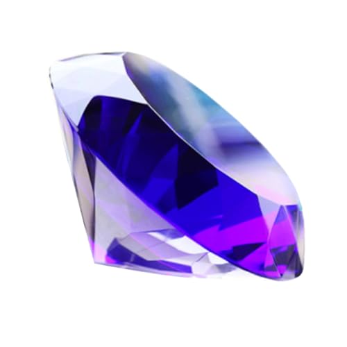 HOOTNEE Diamanthochzeit Deko Blauer Kunstdiamant Glas Ornament Für Hochzeit Zuhause Party von HOOTNEE