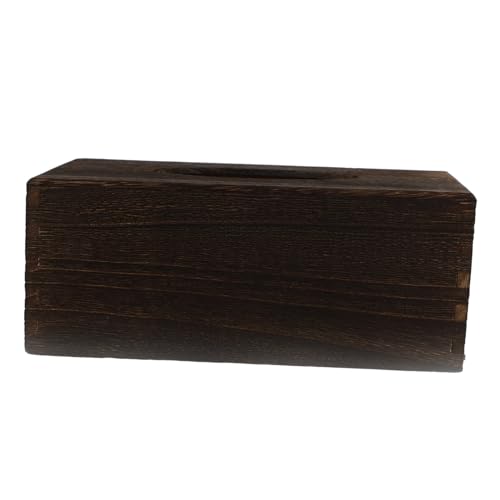 HOOTNEE Holz taschentuchbox für Haushalt und Wohnzimmer Robuste Dekorative Papierspenderbox aus Hochwertigem Holz Rechteckige Serviettenbox für Desktop Praktische Aufbewahrung für von HOOTNEE