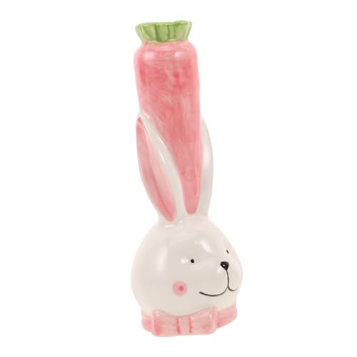 HOOTNEE Keramik-blumentopf Mit Cartoon-kaninchenmotiv Hydrokultur-vase Für Kleine Pflanzen DIY-pflanzgefäß Für Tisch Küche Oder Schreibtisch von HOOTNEE