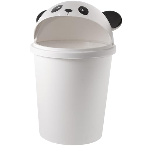HOOTNEE Panda Mülltonne Mit Deckel Große Kapazität Cartoon-müllbehälter Für Zuhause Badezimmer Und Küche Niedlich Und Funktional Für Kleine Räume von HOOTNEE