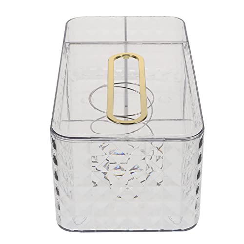 HOOTNEE Multifunktionale Transparente Tissue Box mit Diamantmuster Quadratischer Desktop Organizer und Aufbewahrungsbox für Kosmetiktücher und Fernbedienungen Robustes Material für Büro HOOTNEE Multifunktionale Transparente Tissue Box mit Diamantmuster Quadratischer Desktop Organizer und Aufbewahrungsbox für Kosmetiktücher und Fernbedienungen Robustes Material für Büro von HOOTNEE