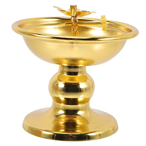 HOOTNEE Petroleumlampe Vintage Stil Öllampe Für Buddha-Tisch Dekoration Petroleumlicht Aus Legierung Petroleumlampe Für Heimdekoration Und Tempellicht Petroleumlicht von HOOTNEE