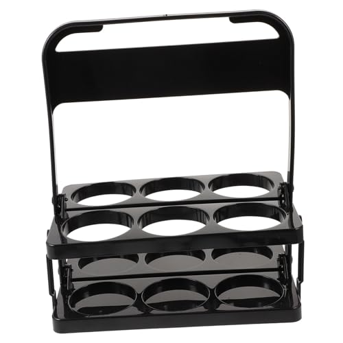 HOOTNEE Sportflaschenhalter Faltbar aus Robustem Material mit Tragegriff Multifunktionaler Flaschenständer für Sport Team Wasserflaschen und Bar Geeignet Schwarz HOOTNEE Sportflaschenhalter Faltbar aus Robustem Material mit Tragegriff Multifunktionaler Flaschenständer für Sport Team Wasserflaschen und Bar Geeignet Schwarz von HOOTNEE