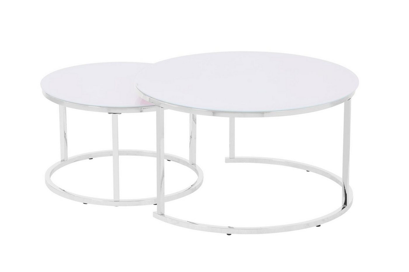 HOOZ Couchtisch Couchitsch 2er Set Rund (Wohnzimmertisch, 2 Tische), Höhe 45 cm von HOOZ