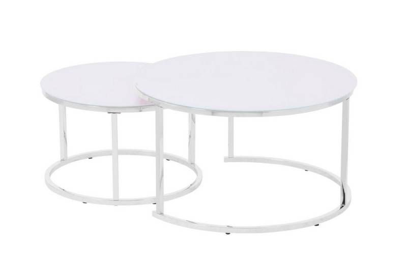HOOZ Couchtisch Couchitsch 2er Set Rund (Wohnzimmertisch, 2 Tische), Höhe 45 cm von HOOZ