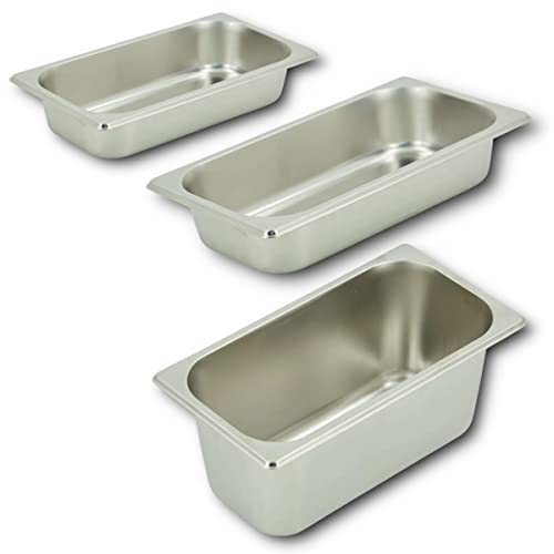 HOOZ GN Behälter 1/4 Edelstahl, 100 mm Höhe Warmhaltebehälter Essen, lebensmittelechter Gastronormbehälter aus Edelstahl, Abtropfen oder als Gareinsatz, Hitzebeständiger Gastro Behälter HOOZ GN Behälter 1/4 Edelstahl, 100 mm Höhe Warmhaltebehälter Essen, lebensmittelechter Gastronormbehälter aus Edelstahl, Abtropfen oder als Gareinsatz, Hitzebeständiger Gastro Behälter von HOOZ