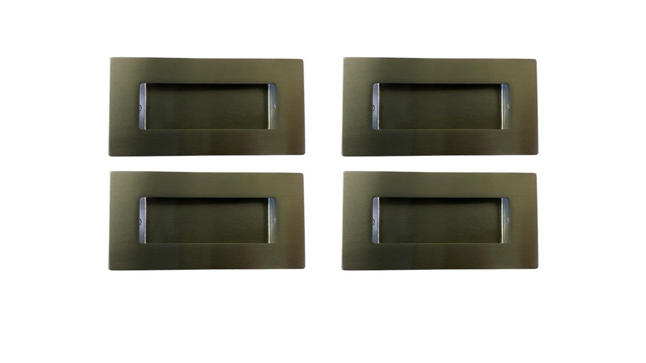 HOOZ Griff 4er Set Möbelgriff Edelstahl 10 cm Muldengriff (4-St., 4er Set) von HOOZ