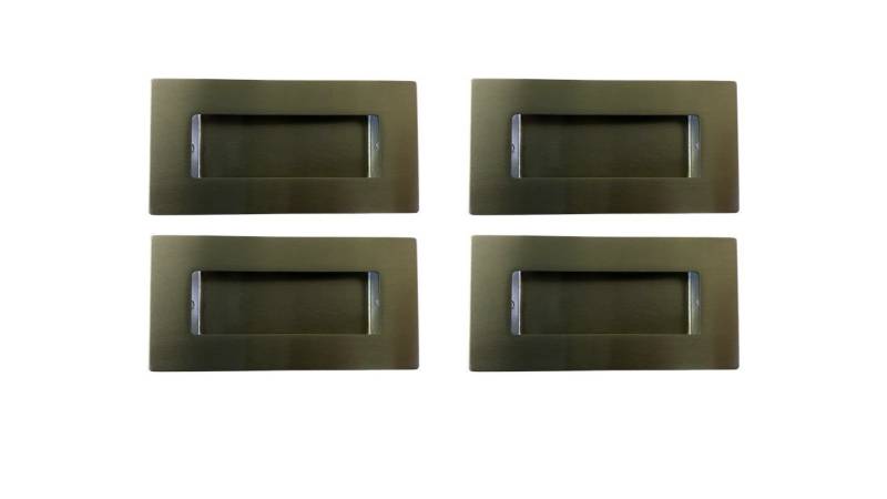 HOOZ Griff 4er Set Möbelgriff Edelstahl 10 cm Muldengriff (4-St., 4er Set) von HOOZ
