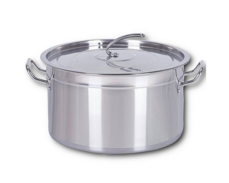 HOOZ Kochtopf Gastronomie Suppentopf Ø 30x20 cm 15 Liter für alle Herdarten, (Set mit Deckel, 2-tlg., induktionsgeeignet) von HOOZ