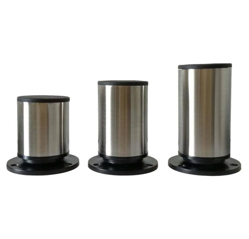 HOOZ Möbelfuß Möbelfuß Edelstahl 12cm - höhenverstellbar, (Set, 4-St., 12 cm), in 4 verschiedenen Größen von HOOZ