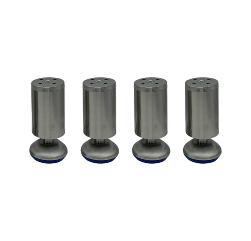 HOOZ Möbelfuß 4er Set Möbelfuß Edelstahl 12cm - höhenverstellbar, (Set, 4-St., 12 cm), in 4 verschiedenen Größen von HOOZ