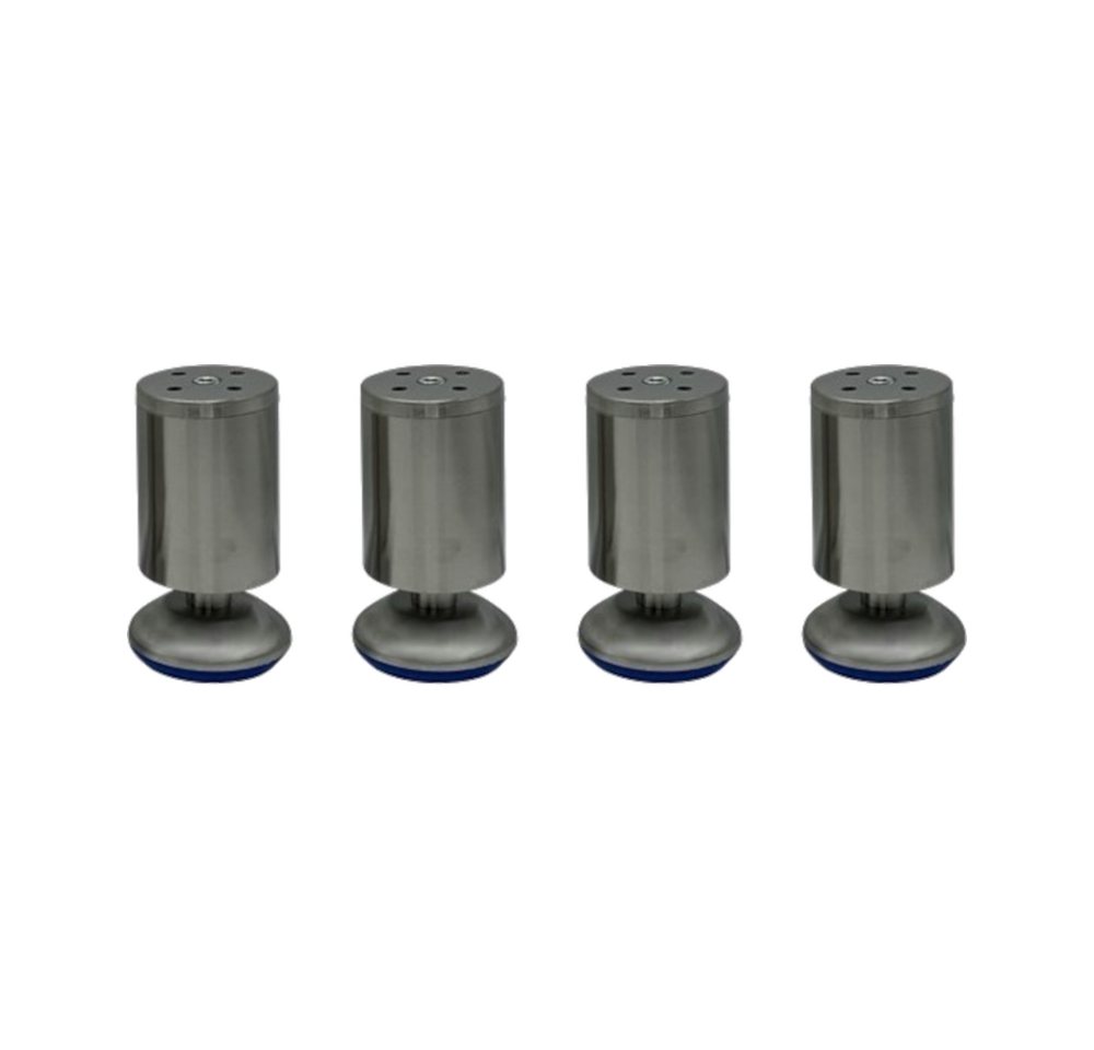 HOOZ Möbelfuß 4er Set Möbelfuß Edelstahl 8cm - höhenverstellbar, (Set, 4-St., 8 cm), in 4 verschiedenen Größen von HOOZ