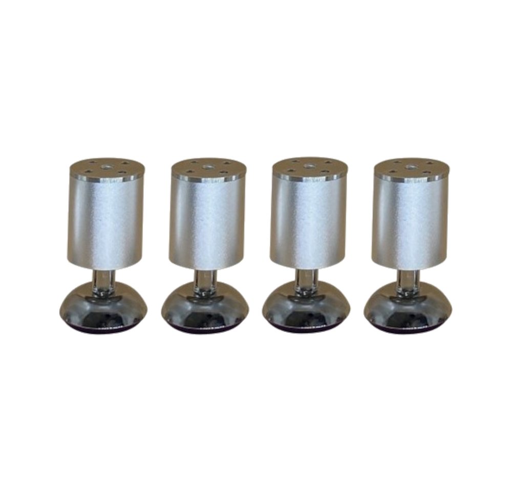 HOOZ Möbelfuß 4er Set Möbelfuß Aluminium Matt 12cm - höhenverstellbar HOOZ Möbelfuß 4er Set Möbelfuß Aluminium Matt 12cm - höhenverstellbar von HOOZ