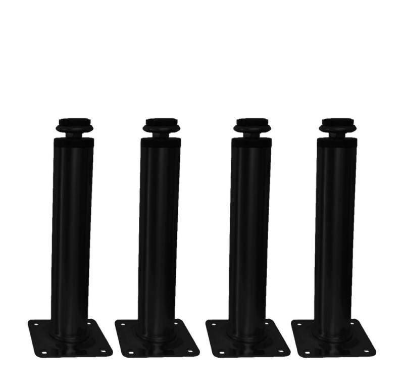 HOOZ Möbelfuß 4er Set Möbelfuß schwarz 15cm - höhenverstellbar von HOOZ