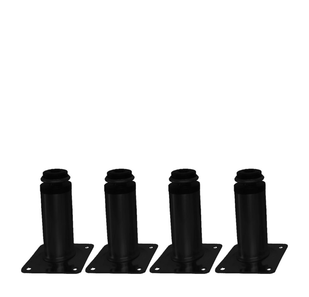HOOZ Möbelfuß 4er Set Möbelfuß schwarz 8cm - höhenverstellbar HOOZ Möbelfuß 4er Set Möbelfuß schwarz 8cm - höhenverstellbar von HOOZ