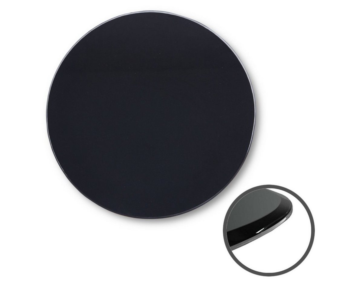 HOOZ Tischplatte Glasplatte Sicherheitsglas Transparent/Schwarz/Weiß Ø30–50cm 6mm Rund (1 St) von HOOZ