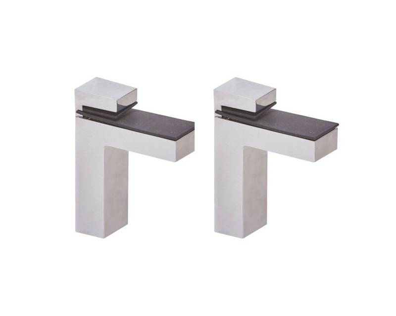 HOOZ Wandregalhalter HOOZ 2er Set Regalboden Halterung Chrom 10 cm, 1-tlg. von HOOZ