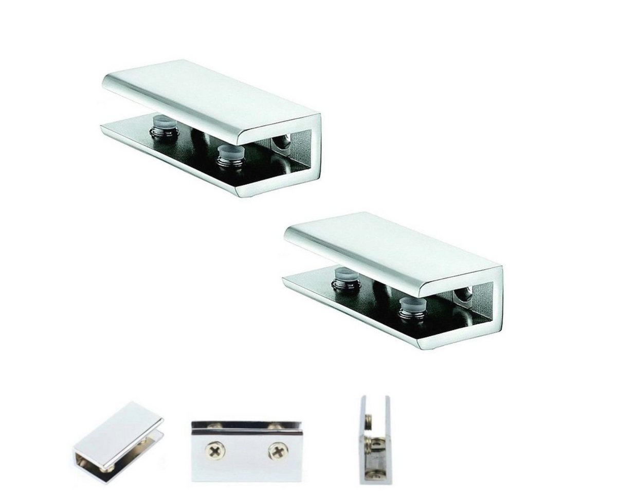 HOOZ Wandregalhalter 2er Set Regalhalter Chrom für Glas & Holzeinlagen, 2-tlg. HOOZ Wandregalhalter 2er Set Regalhalter Chrom für Glas & Holzeinlagen, 2-tlg. von HOOZ