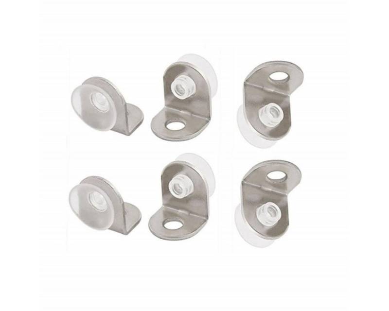 HOOZ Wandregalhalter 4er Set Saugnapf aus Metall Regalträger, 4-tlg. von HOOZ