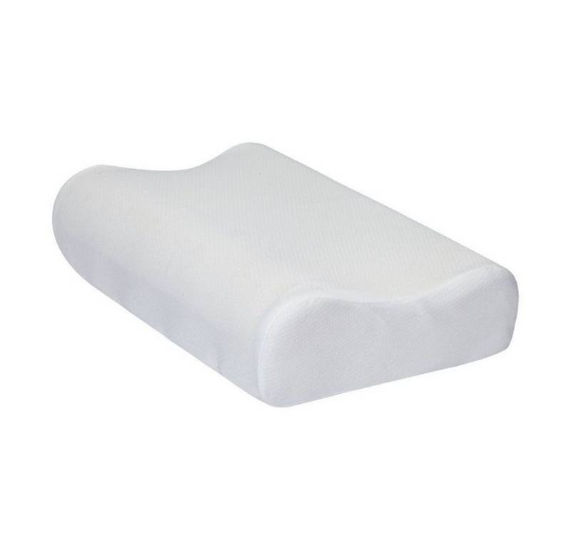 HOOZ Kopfkissen Nackenkissen - viskoelast. Schaum mit Federkolben, Bezug: 100% Polyester von HOOZ