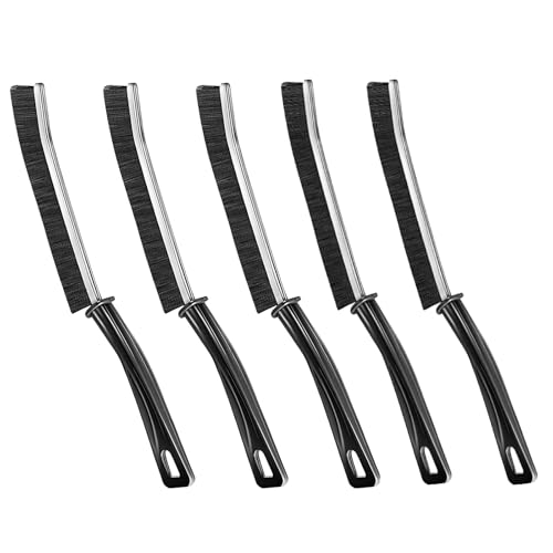 HOPAISH Hartborsten Eckenreinigungsbürste, Fugenbürst, Spaltreinigungsbürste, Fugenreinigungsbürste, Fugenbürste Bad, Reinigungsbürste für Fliesenböden Küche Badezimmer(5 Stück) von HOPAISH