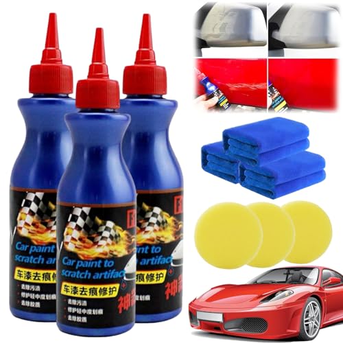 Car Paint To Scratch Artifact, Scratch Repair Wax For Car, Auto Kratzer Entferner, Kratzer Entferner Auto, Lackkratzer Entferner Auto, Autokratzer-Reparaturpaste (3PC) von HOPASRISEE