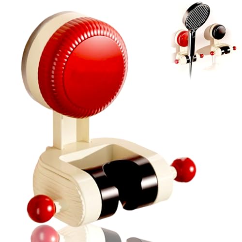 Creationg Verstellbarer Duschhalter Mit Saugnapf, 360° Drehbare Duschhalterung Für Handbrause, Abnehmbare Handbrause Und Wandmontierte Saughalterung (Rot) von HOPASRISEE