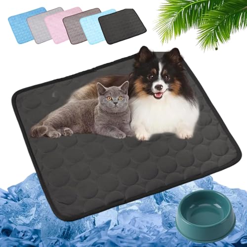 HOPASRISEE 2025 Neu Kühlmatte Katze, Kühlmatte Für Den Sommer, Kühlmatte Für Hunde Selbstkühlend, Pfotenfrost Matte Für Katzen Und Hunde, Abrieb- Und Bissfest Natürliche Kühlung (Dunkelgrau,XS) HOPASRISEE 2025 Neu Kühlmatte Katze, Kühlmatte Für Den Sommer, Kühlmatte Für Hunde Selbstkühlend, Pfotenfrost Matte Für Katzen Und Hunde, Abrieb- Und Bissfest Natürliche Kühlung (Dunkelgrau,XS) von HOPASRISEE
