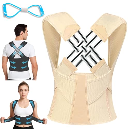 HOPASRISEE Haltery Alignflex Dein Haltungstrainer, Verstellbare Haltungskorrektur Rücken Damen Herren, Weniger Rückenschmerzen Für Damen Herren & Sofort Aufrechte Haltung (Farbe,XL) von HOPASRISEE