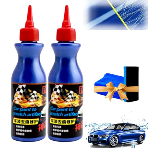 Kaufhausty Ultimate Paint Restorer, Car Scratch Remover, Car Paint to Scratch Artifact, Car Scratch Removal, Scratch Repair Wax for Car, Car Scratch Remover for Deep Scratches, Car Paint Restorer (2) von HOPASRISEE