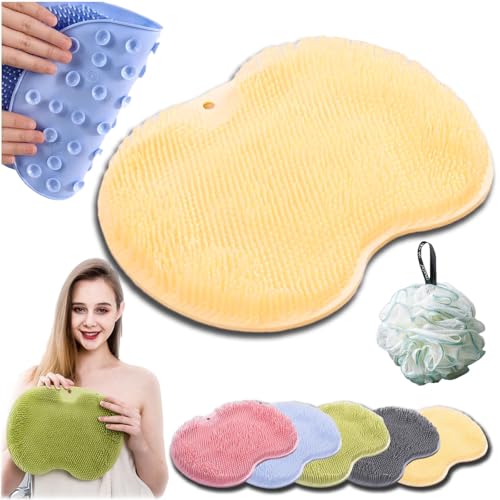 SoleSpa Silikon-Fußschrubber für die Hände, Duschfuß- und Rückenschrubber, Massage-Pad, Silikon-Duschfüße, Scheuermatte, rutschfeste Saugnapf-Reiniger, Massage-Matten (1 PC-D) von HOPASRISEE