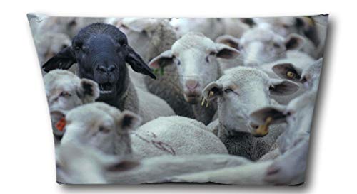 HOPEG Dekokissen Schafe Kissen Fotodruck Zierkissen Fotodruckkissen 40x60 cm von HOPEG