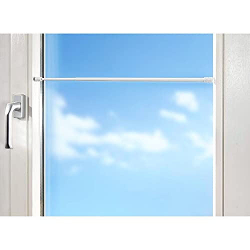 genialo Gardinen-Klemmstange "Flexi" , Scheibenstange für Fenster, Gardinenstange Teleskopstange ausziehbar, ohne kleben, weiß genialo Gardinen-Klemmstange "Flexi" , Scheibenstange für Fenster, Gardinenstange Teleskopstange ausziehbar, ohne kleben, weiß von HOPEG