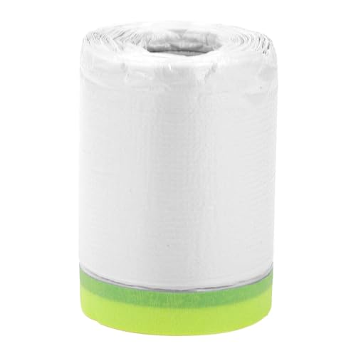 HOPESPANNER Vorbeschichtete Abdeckfolie Kunststoffabdeckung PE-Folie Naturfasermaterial 1 Stück 2500x30cm / 82,02ftx11,81" Weiß Grün HOPESPANNER Vorbeschichtete Abdeckfolie Kunststoffabdeckung PE-Folie Naturfasermaterial 1 Stück 2500x30cm / 82,02ftx11,81" Weiß Grün von HOPESPANNER
