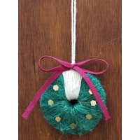 Boho Schicke Urlaub Dekor-Mini-Kranz Ornament - Rustikale Weihnachten Ornamente-Boho Schmuck-Geschenk-Deckel-Boho Kranz-xmas Kranz von HOPEandSTAR