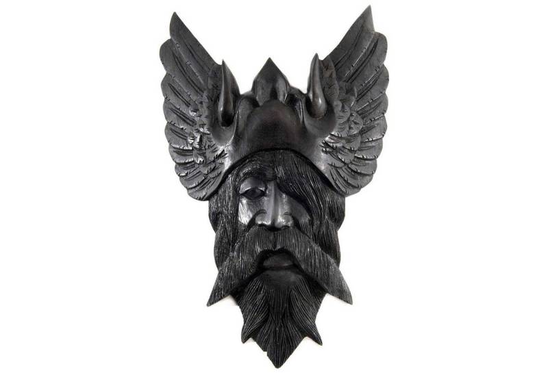 HOPLO Wanddekoobjekt Wandschmuck Odin Wandbild Holz Wikinger Gott Viking Wotan geschnitztes von HOPLO