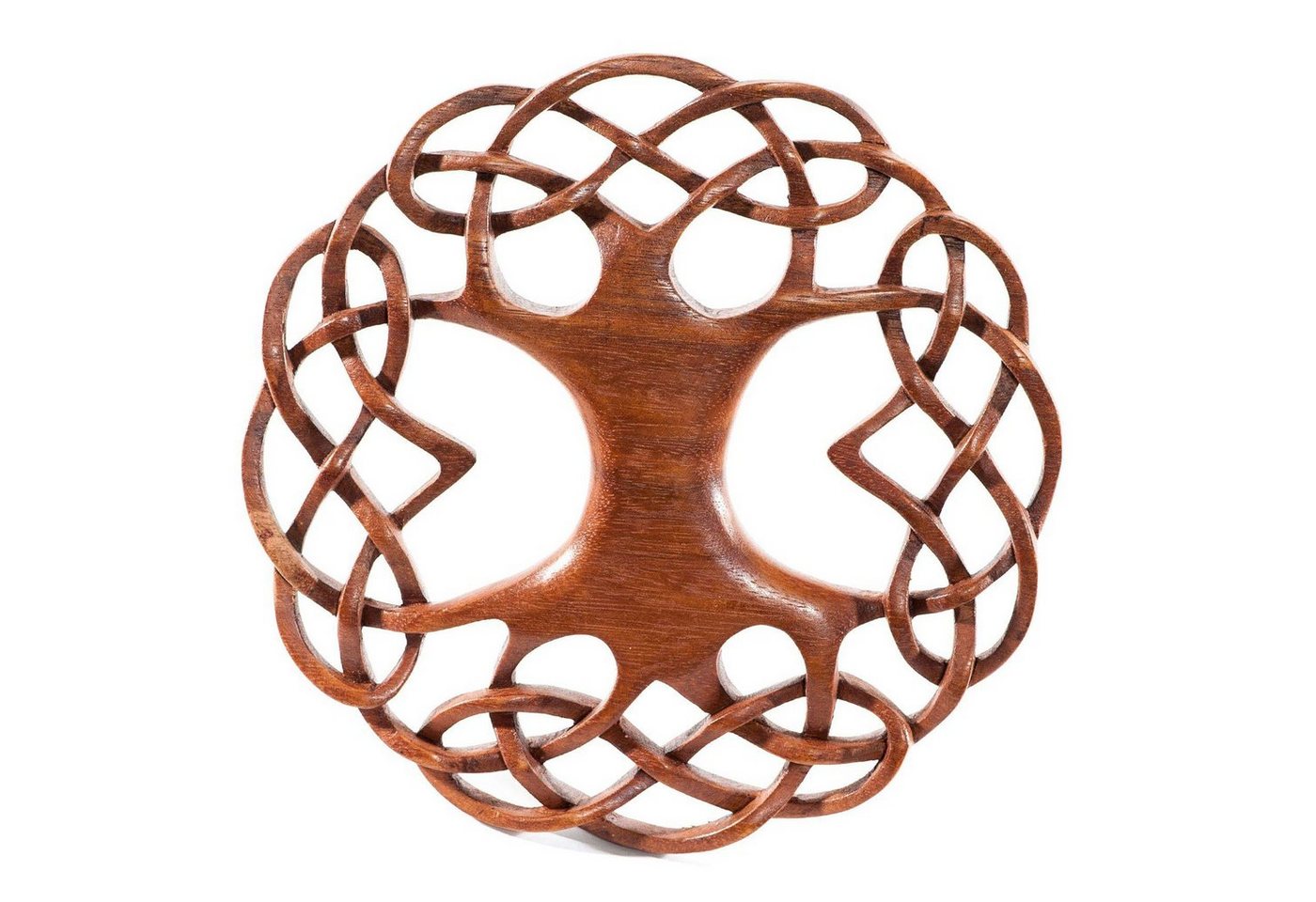 HOPLO Wanddekoobjekt Wandschmuck Wandbild Lebensbaum keltischen Knoten geschnitztes Orname von HOPLO