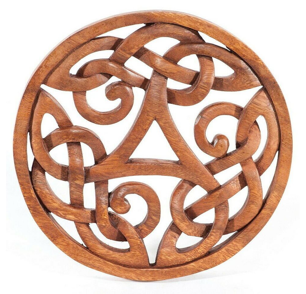 HOPLO Wanddekoobjekt Wandschmuck keltische Triskele 22cm Soar Holz geschnitztes Ornament Ho HOPLO Wanddekoobjekt Wandschmuck keltische Triskele 22cm Soar Holz geschnitztes Ornament Ho von HOPLO