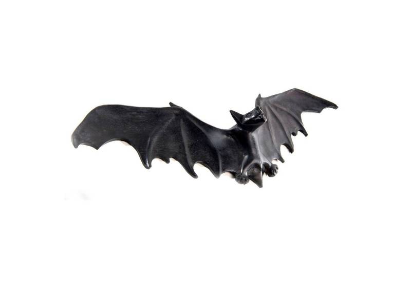 HOPLO Wanddekoobjekt schwarze FledermWandschmuck Deko handmade geschnitztes Ornament Holzbi von HOPLO