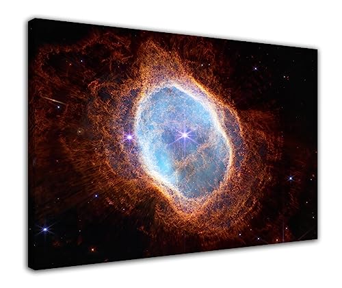 HOPNRU James Webb Weltraumteleskop Südlicher Ring Nebel Poster Wandkunst-Bild-Druck-Leinwandbild-Gemälde für Astronom Modernes Wohnzimmer Dekor Poster (20x30cm-Gerahmt) von HOPNRU