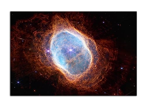 HOPNRU James Webb Weltraumteleskop Südlicher Ring Nebel Poster Wandkunst-Bild-Druck-Leinwandbild-Gemälde für Astronom Modernes Wohnzimmer Dekor Poster (60x90cm-Ohne Rahmen) von HOPNRU