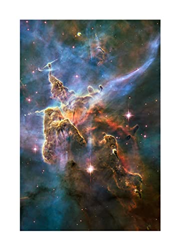 HOPNRU Säulen der Schöpfung Carina Nebel Kosmische Adler Nebel Poster Wandkunst Bild-Kunstdruck Leinwandbild Malerei Für Astronom Raum Ästhetische Dekor Wandbild (60x90cm-Ohne Rahmen) von HOPNRU