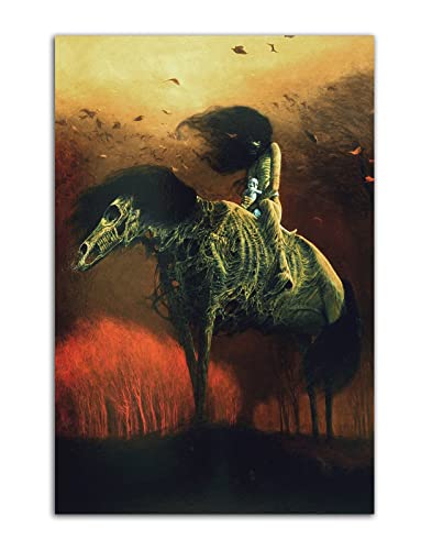 HOPNRU Zdzislaw Beksinski Kunstgemälde Kinder in Krakau Poster Wandkunst Bild Druck Leinwand Poster Moderne Raumdekoration Wandbild (30x45cm-Ohne Rahmen) von HOPNRU