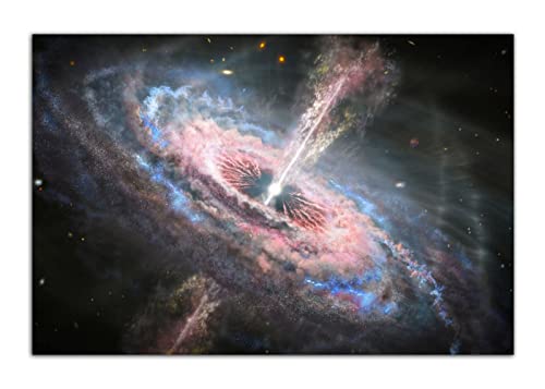 Hubble Probe Star Tsunami Through The Galaxy Poster Kosmisches Schwarzes Loch Wandkunst Modernes Zuhause Wohnzimmer Dekor Bild Astronom Dekor (50x75cm-Ohne Rahmen) von HOPNRU